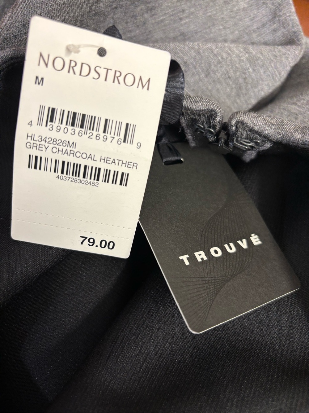 Trouve Grey Mini Skirt with Side Slit - Picture 4 of 8